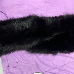 Vintage Fox Fur Collar in black